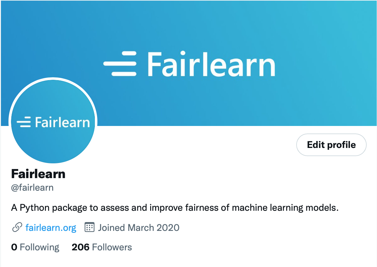 fairlearn twitter